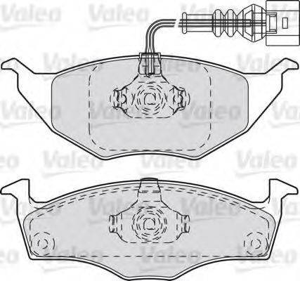 VALEO 598735 Комплект гальмівних колодок, дискове гальмо