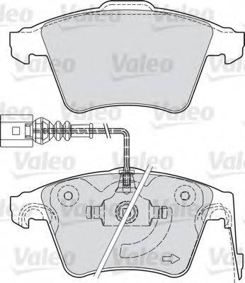 VALEO 598940 Комплект гальмівних колодок, дискове гальмо