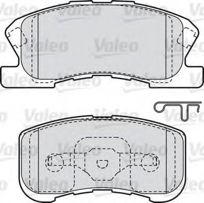 VALEO 598856 Комплект гальмівних колодок, дискове гальмо