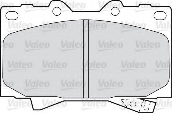 VALEO 598535 Комплект гальмівних колодок, дискове гальмо