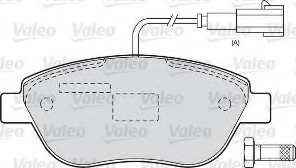 VALEO 598839 Комплект гальмівних колодок, дискове гальмо