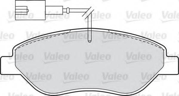 VALEO 598428 Комплект гальмівних колодок, дискове гальмо