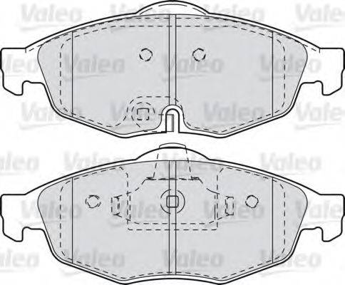 VALEO 598905 Комплект гальмівних колодок, дискове гальмо