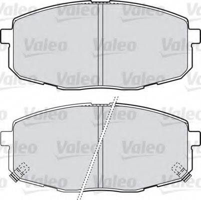 VALEO 598842 Комплект гальмівних колодок, дискове гальмо