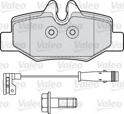 VALEO 598765 Комплект гальмівних колодок, дискове гальмо