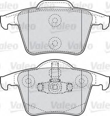 VALEO 598829 Комплект гальмівних колодок, дискове гальмо