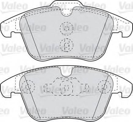 VALEO 598879 Комплект гальмівних колодок, дискове гальмо