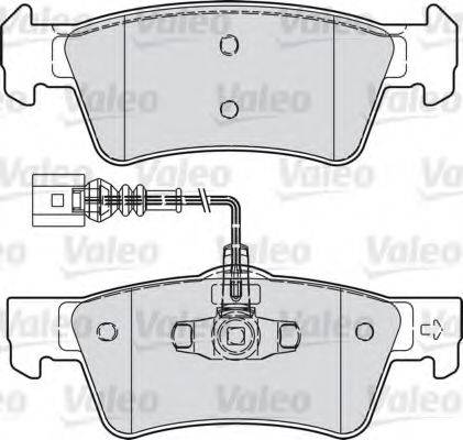 VALEO 598946 Комплект гальмівних колодок, дискове гальмо