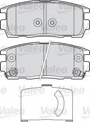 VALEO 598941 Комплект гальмівних колодок, дискове гальмо