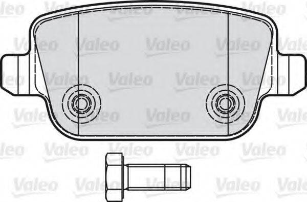 VALEO 598935 Комплект гальмівних колодок, дискове гальмо