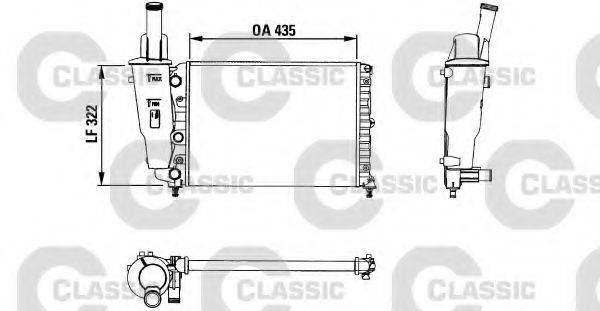 VALEO 230976 Радіатор, охолодження двигуна