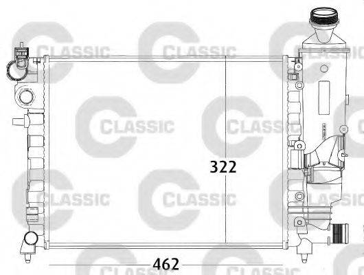 VALEO 231498 Радіатор, охолодження двигуна