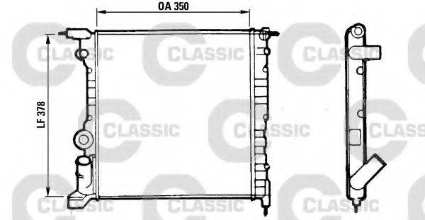 VALEO 316656 Радіатор, охолодження двигуна