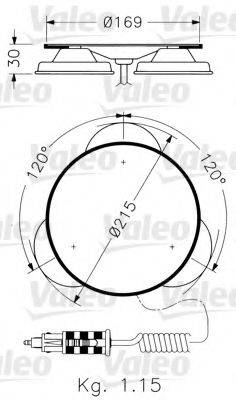 VALEO 040023 Кронштейн, проблисковий маячок