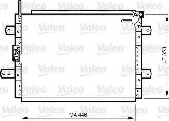 VALEO 814244 Конденсатор, кондиціонер