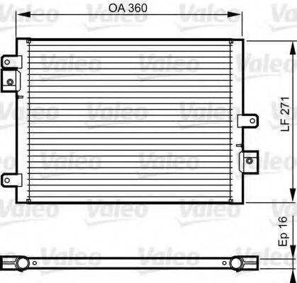 VALEO 814167 Конденсатор, кондиціонер