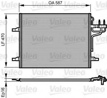 VALEO 814185 Конденсатор, кондиціонер