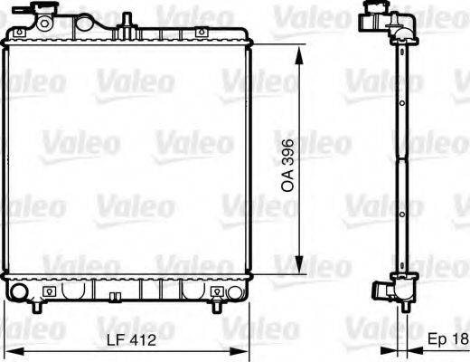 VALEO 735562 Радіатор, охолодження двигуна