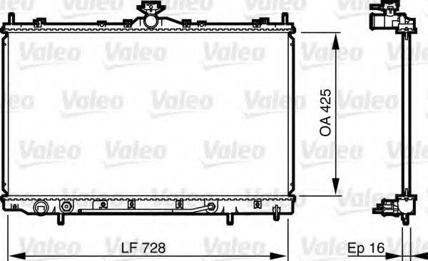 VALEO 735576 Радіатор, охолодження двигуна