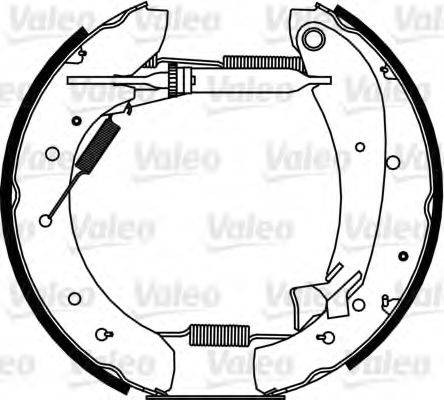 VALEO 554881 Комплект гальмівних колодок