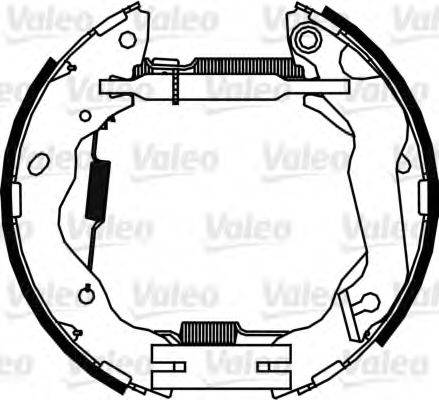 VALEO 554895 Комплект гальмівних колодок