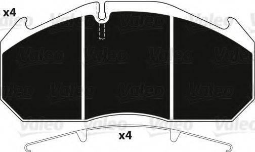 VALEO 882211 Комплект гальмівних колодок, дискове гальмо