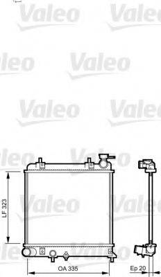 VALEO 734266 Радіатор, охолодження двигуна