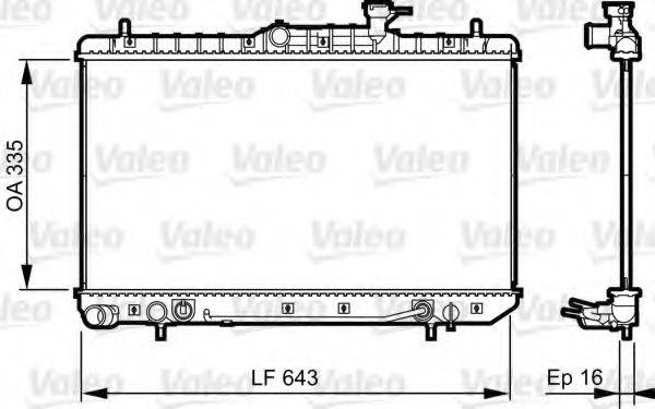 VALEO 734960 Радіатор, охолодження двигуна