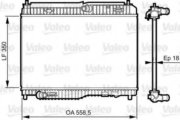 VALEO 735378 Радіатор, охолодження двигуна