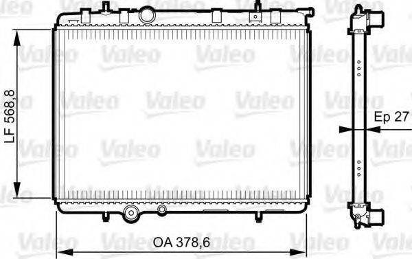 VALEO 735597 Радіатор, охолодження двигуна