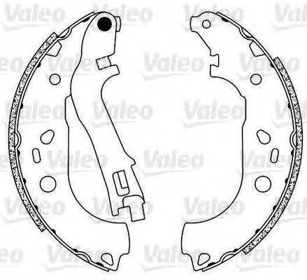 VALEO 554821 Комплект гальмівних колодок