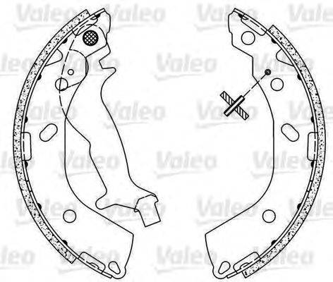 VALEO 564091 Комплект гальмівних колодок