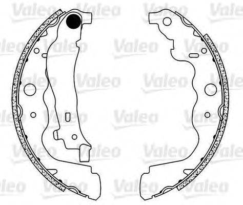 VALEO 564104 Комплект гальмівних колодок