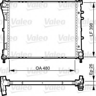 VALEO 735498 Радіатор, охолодження двигуна