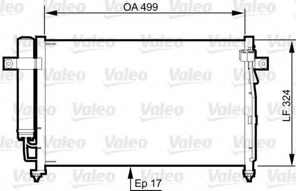 VALEO 814341 Конденсатор, кондиціонер