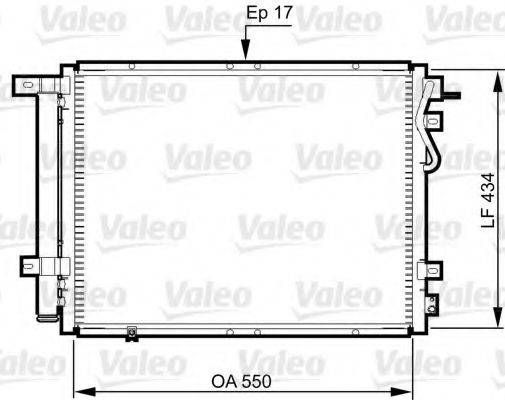 VALEO 814352 Конденсатор, кондиціонер