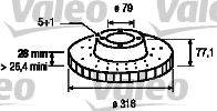 VALEO 197227 гальмівний диск