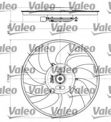 VALEO 696349 Вентилятор, охолодження двигуна