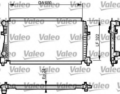 VALEO 735557 Радіатор, охолодження двигуна