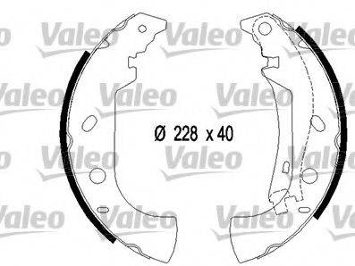 VALEO 553867 Комплект гальмівних колодок