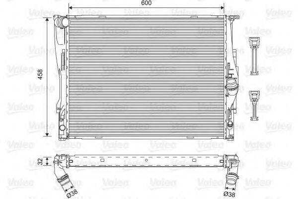 VALEO 701576 Радіатор, охолодження двигуна