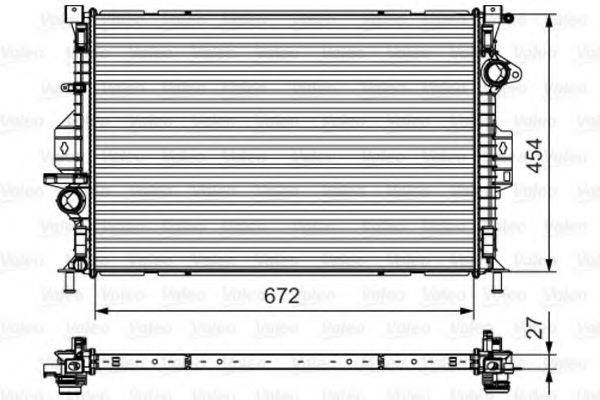 VALEO 735602 Радіатор, охолодження двигуна