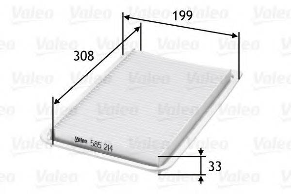 VALEO 585214 Повітряний фільтр