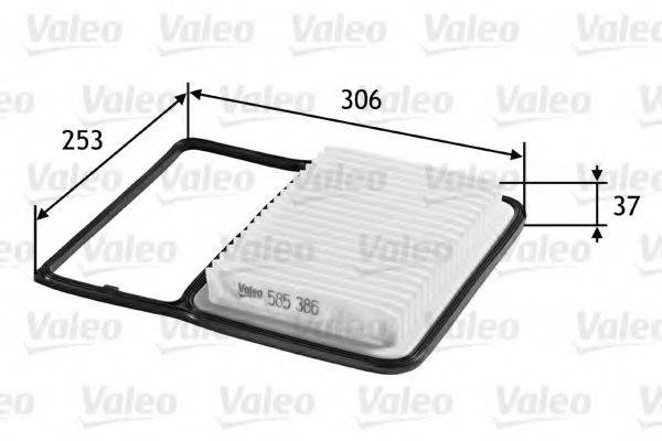 MAHLE FILTER LX2029 Повітряний фільтр