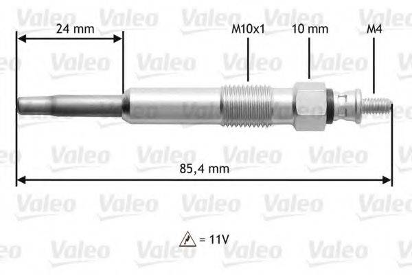 VALEO 345105 Свічка розжарювання