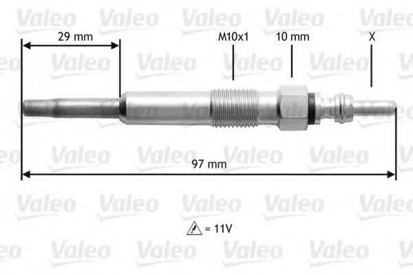 VALEO 345130 Свічка розжарювання