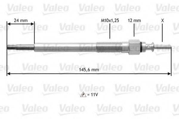 VALEO 345133 Свічка розжарювання