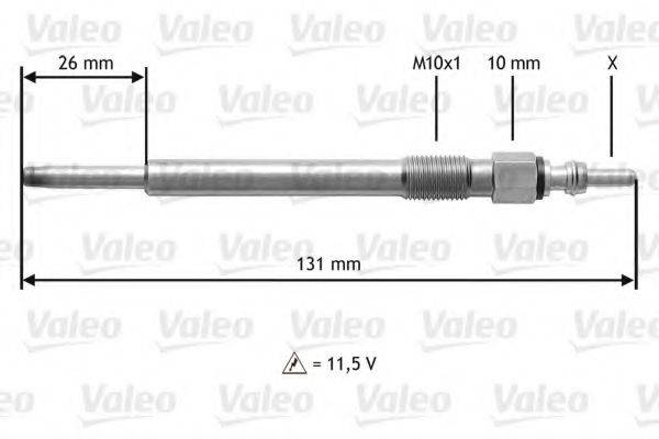 VALEO 345201 Свічка розжарювання