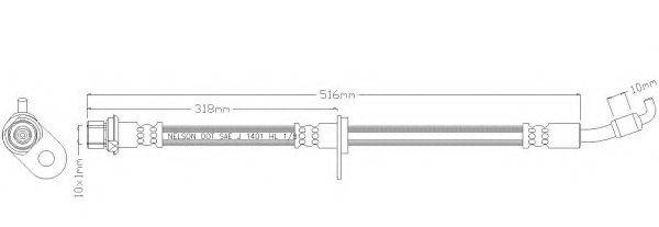 REMKAFLEX 3106 Гальмівний шланг