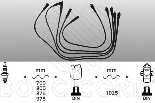 BOUGICORD 2445 Комплект дротів запалювання